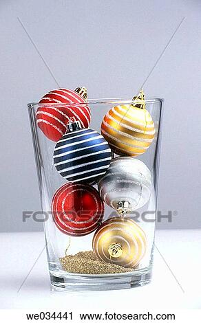 Stock Image - ball, bauble, Christmas, Christmas decoration, Christmas ornament, Close-up. Fotosearch