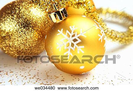 Stock Image - ball, bauble, Christmas, Christmas decoration, Christmas ornament, Close-up. Fotosearch