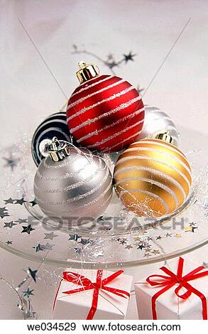Stock Photo - ball, bauble, Christmas, Christmas decoration, Christmas ornament, Close-up. Fotosearch
