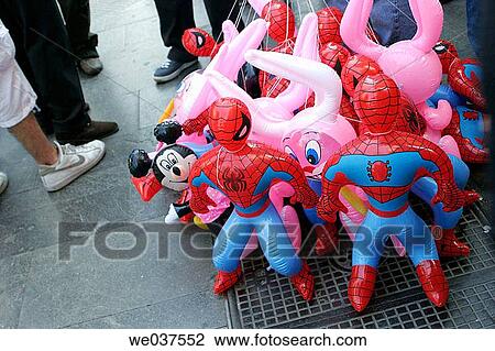 Balloons of different shapes. View Large Photo Image Stock Image - Balloons of different shapes.. Fotosearch