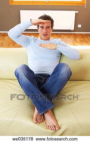 Stock Photo - barefoot, contemporary, at-home. Fotosearch