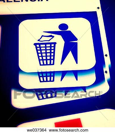 Picture - basket, blue, clean, cleaning, Close-up. Fotosearch
