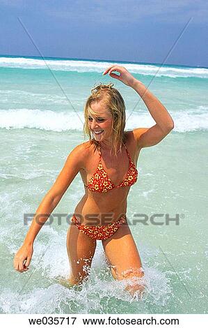 bathe, beach, bathing, Arms raised View Large Photo Image Stock Photo - bathe, beach, bathing, Arms raised. Fotosearch