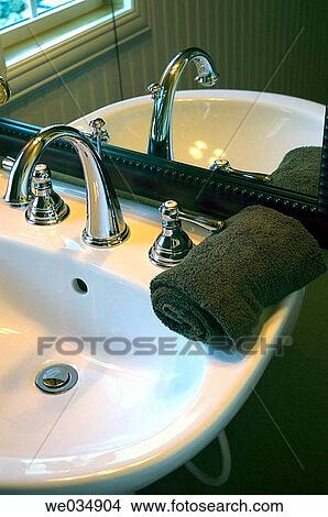 Bathroom sink View Large Photo Image Picture - Bathroom sink. Fotosearch