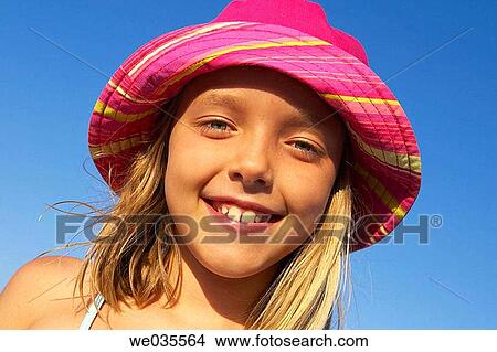 beach, blond, child, Close-up View Large Photo Image Picture - beach, blond, child, Close-up. Fotosearch