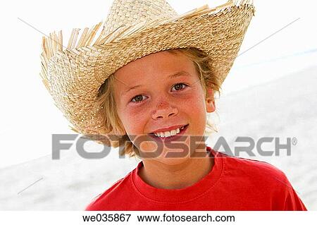 Stock Photo - beach, boy, child, Close-up. Fotosearch