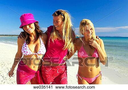 Stock Image - beach, carefree, amusement. Fotosearch