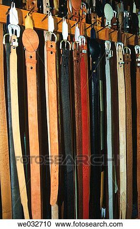 Stock Image - Belts, Hermosillo. Sonora, Mexico. Fotosearch