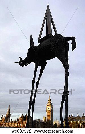 Big Ben and Art of Dali. London. England. UK View Large Photo Image Stock Image - Big Ben and Art of Dali. London. England. UK. Fotosearch