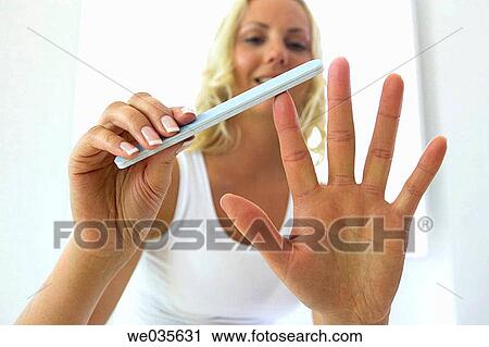 blond, Body care, 30's View Large Photo Image Stock Image - blond, Body care, 30's. Fotosearch