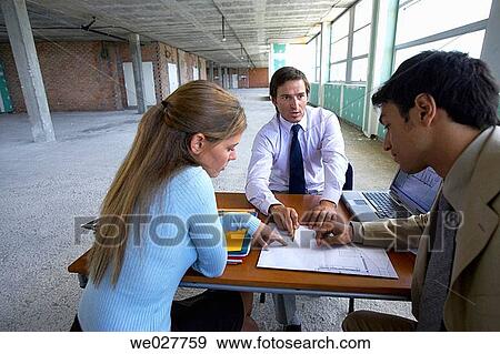 blueprint, businesspeople, businessman, business, 30's View Large Photo Image Stock Photo - blueprint, businesspeople, businessman, business, 30's. Fotosearch