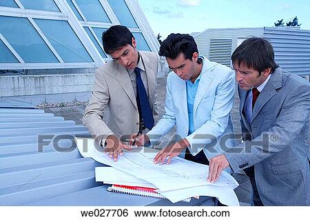 blueprint, businesspeople, businessman, business, architect View Large Photo Image Stock Photograph - blueprint, businesspeople, businessman, business, architect. Fotosearch