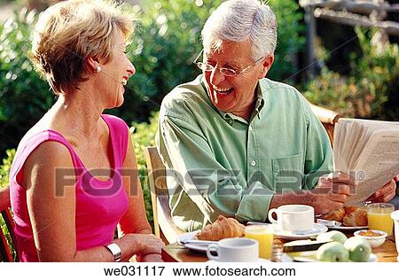 breakfast, contemporary, couple View Large Photo Image Stock Photo - breakfast, contemporary, couple. Fotosearch