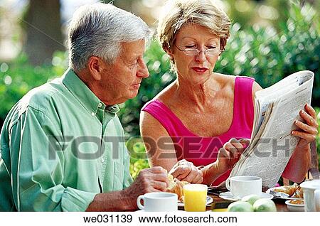 Stock Photo - breakfast, contemporary, couple. Fotosearch