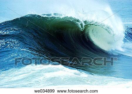 Breaking wave View Large Photo Image Stock Photo - Breaking wave. Fotosearch