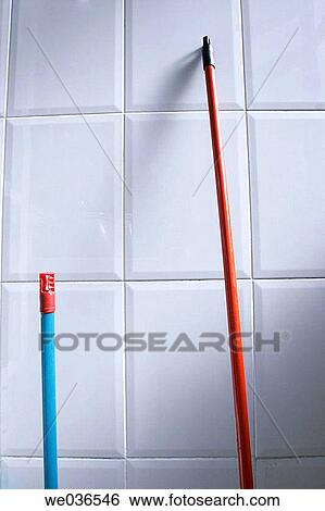 Broom and dust pan View Large Photo Image Stock Photograph - Broom and dust pan. Fotosearch