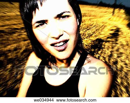 brunette, Close-up, contemporary View Large Photo Image Picture - brunette, Close-up, contemporary. Fotosearch