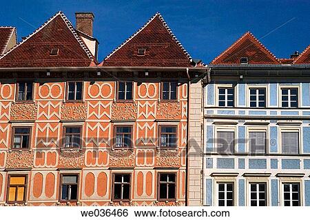 Buildings on the Hauptplatz Graz Austria View Large Photo Image Stock Photograph - Buildings on the Hauptplatz Graz Austria. Fotosearch