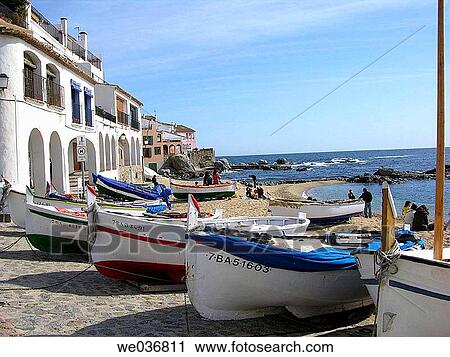 Calella de Palafrugell. Costa Brava, Girona province, Catalonia, Spain View Large Photo Image Stock Image - Calella de Palafrugell. Costa Brava, Girona province, Catalonia, Spain. Fotosearch