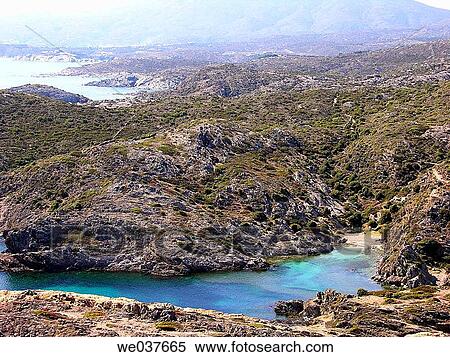 Cap de Creus. Girona province, Catalonia, Spain View Large Photo Image Stock Photography - Cap de Creus. Girona province, Catalonia, Spain. Fotosearch