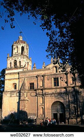 Church, Coyoacßn. Mexico D. F., Mexico View Large Photo Image Stock Photo - Church, Coyoacßn. Mexico D. F., Mexico. Fotosearch