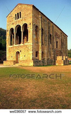 Church of Santa Mar? a del Naranco. Pre-romanesque. 9th Century. Asturias. Spain View Large Photo Image Stock Photo - Church of Santa Mar? a del Naranco. Pre-romanesque. 9th Century. Asturias. Spain. Fotosearch
