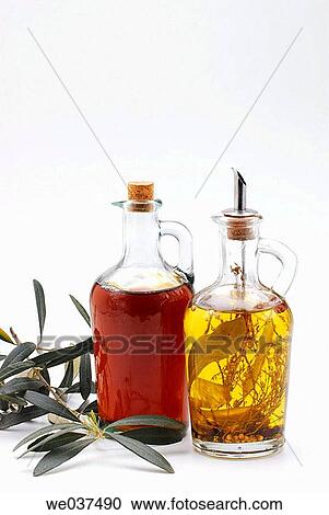 Stock Image - Close-up, concept, cruet, cuisine, flavouring. Fotosearch