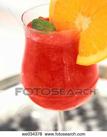 Stock Photo - Cocktail: Orange Campari. Fotosearch