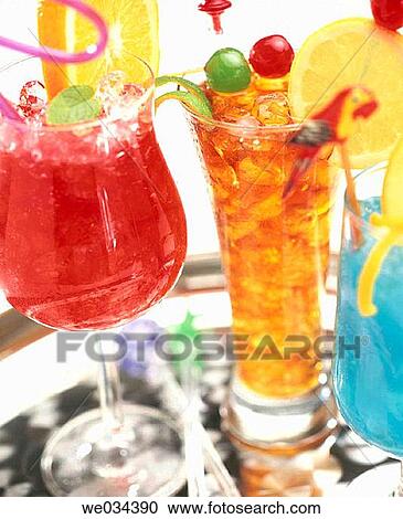 Stock Image - Cocktails. Fotosearch