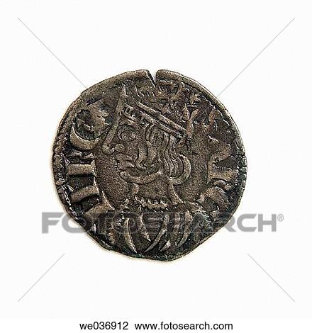 Coin with portrait of crowned Sancho IV the Brave, King of Castile and Leon (1284 - 1295). Spain View Large Photo Image Stock Image - Coin with portrait of crowned Sancho IV the Brave, King of Castile and Leon (1284 - 1295). Spain. Fotosearch