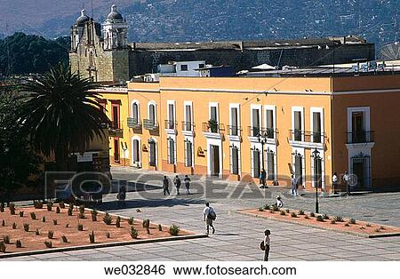 Stock Photograph - Colonial architecture, Oaxaca. Mexico. Fotosearch