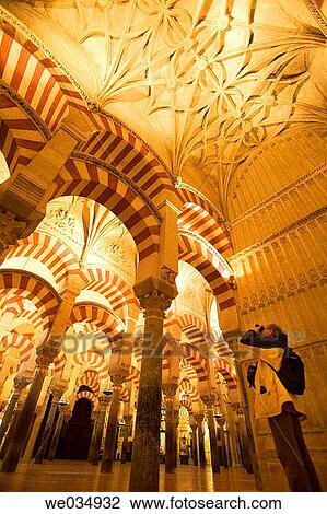 Cordoba, Spain. Interior of the Great Mosque View Large Photo Image Stock Image - Cordoba, Spain. Interior of the Great Mosque. Fotosearch