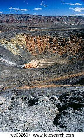 Crater, Death Valley National Park. California, USA View Large Photo Image Stock Photo - Crater, Death Valley National Park. California, USA. Fotosearch