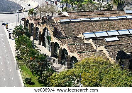 Drassanes (Old dockyards). Gothic style, XIIIth century. Maritime Museum. Passeig Josep Carner fa? ade. Barcelona. Catalonia. Spain. View Large Photo Image Picture - Drassanes (Old dockyards). Gothic style, XIIIth century. Maritime Museum. Passeig Josep Carner fa? ade. Barcelona. Catalonia. Spain.. Fotosearch