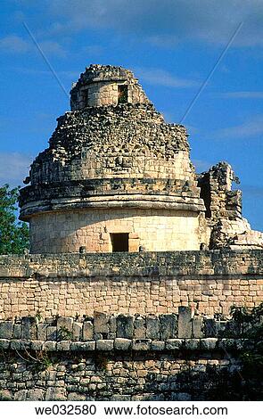 ? El Caracol? (The Snail), observartory, Mayan ruins of Chich? n Itzß. Yucatan, Mexico View Large Photo Image Stock Image - ? El Caracol? (The Snail), observartory, Mayan ruins of Chich? n Itzß. Yucatan, Mexico. Fotosearch