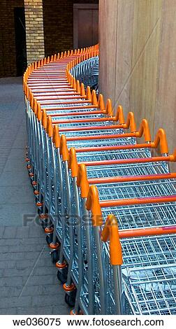 Europe, UK, England, supermarket trolley row View Large Photo Image Stock Photography - Europe, UK, England, supermarket trolley row. Fotosearch