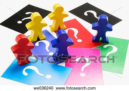 Figures and question marks View Large Photo Image Stock Image - Figures and question marks. Fotosearch