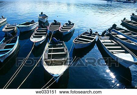 Stock Image - Fishing boats. Baja California, Mexico. Fotosearch