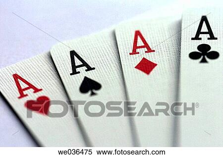 Four aces from a pack of playing cards View Large Photo Image Stock Photography - Four aces from a pack of playing cards. Fotosearch