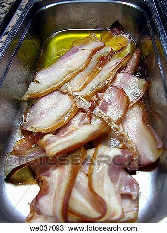 Stock Image - Fried bacon. Fotosearch