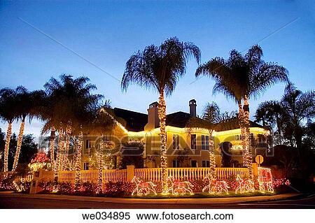 Home Christmas decorations. Nellie Gail, Orange County, Southern California View Large Photo Image Stock Photography - Home Christmas decorations. Nellie Gail, Orange County, Southern California. Fotosearch