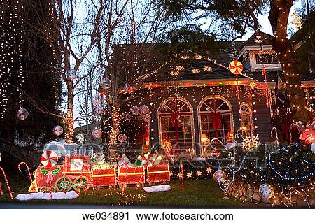 Home Christmas decorations View Large Photo Image Stock Image - Home Christmas decorations. Fotosearch