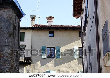 Houses in Grado, Regione Autonoma Friuli Venezia Giulia, Italy View Large Photo Image Picture - Houses in Grado, Regione Autonoma Friuli Venezia Giulia, Italy. Fotosearch