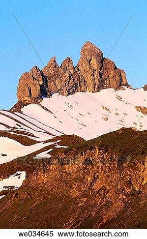 Lobhoerner, 2566m. Bernies Oberland, Bern. Alps, spring, morning. Switzerland. View Large Photo Image Stock Photography - Lobhoerner, 2566m. Bernies Oberland, Bern. Alps, spring, morning. Switzerland.. Fotosearch