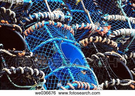 Lobster traps. Chausey Islands. Granville. Manche. Basse-Normandie. France. View Large Photo Image Stock Photograph - Lobster traps. Chausey Islands. Granville. Manche. Basse-Normandie. France.. Fotosearch