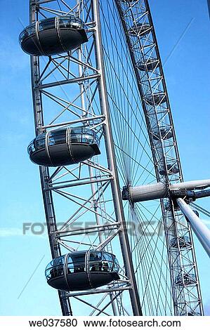 Stock Image - London Eye. England. UK. Fotosearch