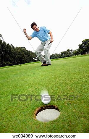 Man golfing View Large Photo Image Stock Photo - Man golfing. Fotosearch