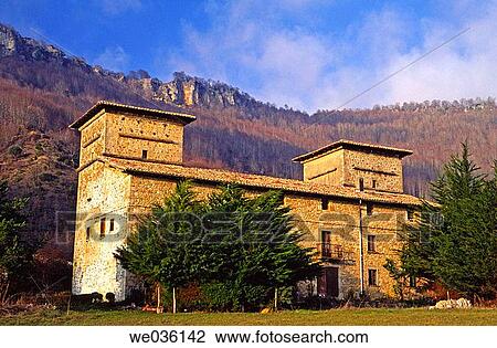 Manor house, Urra. Urbasa-And? a Natural Park, Navarra, Spain View Large Photo Image Stock Image - Manor house, Urra. Urbasa-And? a Natural Park, Navarra, Spain. Fotosearch