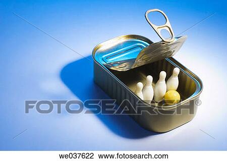 Miniature bowling pins in tin can View Large Photo Image Stock Image - Miniature bowling pins in tin can. Fotosearch