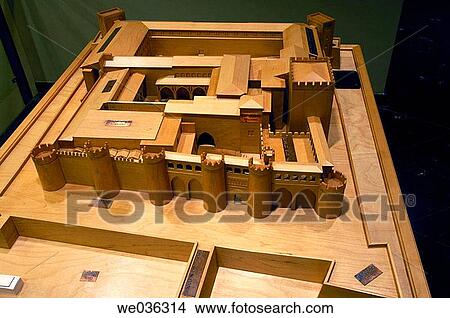 Model of La Aljafer? a Palace. Zaragoza province. Arag? n. Spain. View Large Photo Image Picture - Model of La Aljafer? a Palace. Zaragoza province. Arag? n. Spain.. Fotosearch